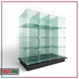balcão modulado de vidro temperado preço Vila Prudente
